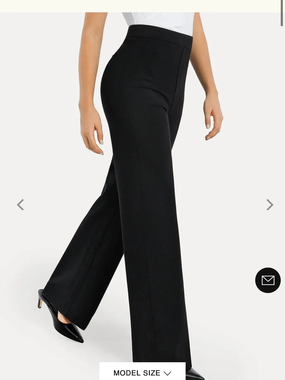 Popilush Shapewear Executive High Waisted Wide-Leg Ponte Pants - Small NWT
